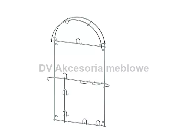 WIESZAK RURY ODKURZACZA DUŻY EFEKT CHROM