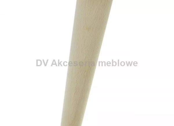 NÓŻKA BUKOWA SKOŚNA H450 Z MUFĄ I PŁYTKĄ 