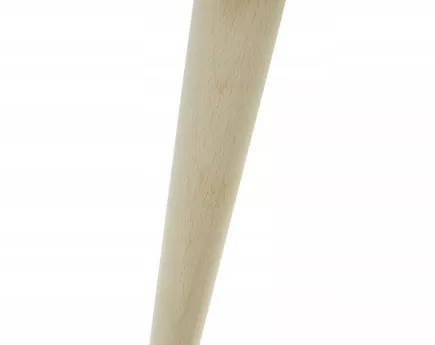 NÓŻKA BUKOWA SKOŚNA H450 Z MUFĄ I PŁYTKĄ 