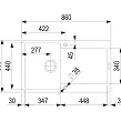 StrongSinks S3 Zlewozmywak granit ZALA 860 szary - 3