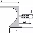 UCHWYT JUVIO II 2900 mm biały mat  UKW 5 - 2