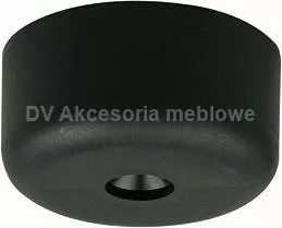 NÓŻKA ŚLIZGACZ H19 FI40 CZARNY BEZ REGULACJI 