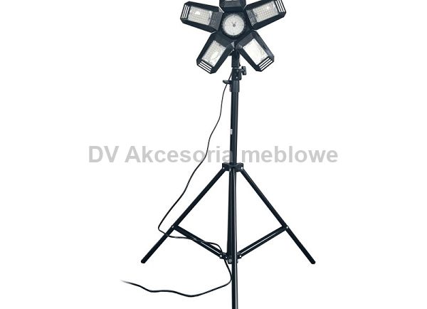 Lampa warsztat.składana 5-skrzydł. 55W+stat+adapte