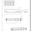 WIESZAK WYSUWNY 400 owal premium czarny/chrom  - 8