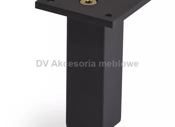 NÓŻKA KWADRAT 30*30 H100 z regulatorem Czarny mat