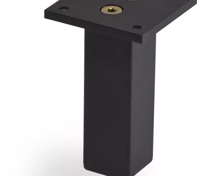 NÓŻKA KWADRAT 30*30 H100 z regulatorem Czarny mat