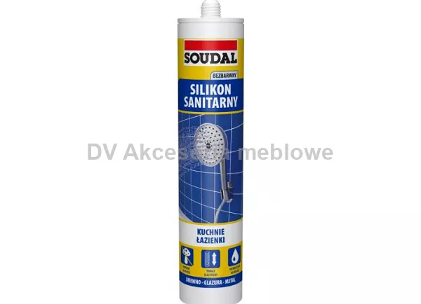 SILIKON SANITARNY BEZBARWNY 280 ML SOUDAL