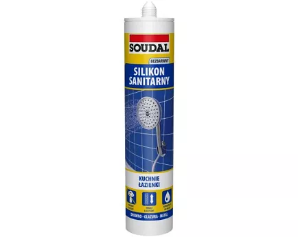 SILIKON SANITARNY BEZBARWNY 280 ML SOUDAL