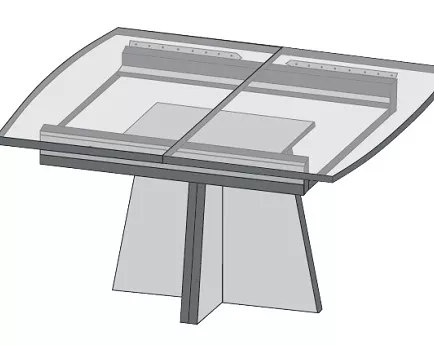 PROWADNICA DO STOŁU B/1050/2*400 POETTKER