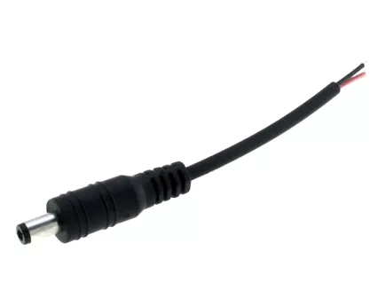 LED PRZEWÓD DC WTYK Z PRZEWODEM 7CM 2,1*5,5 
