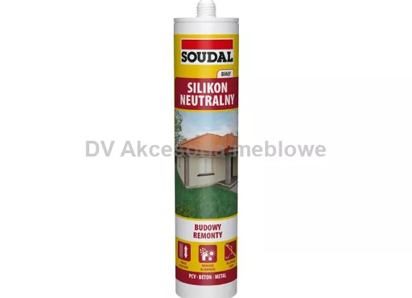 SILIKON NEUTRALNY BIAŁY 280 ML SOUDAL