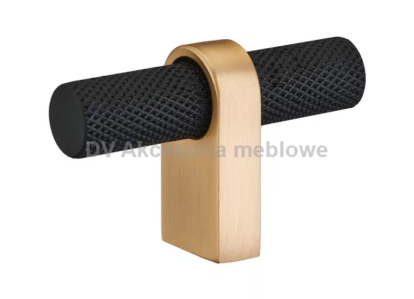 UCHWYT SCH  KAPI złoto szczotkowane/czarny GAŁKA