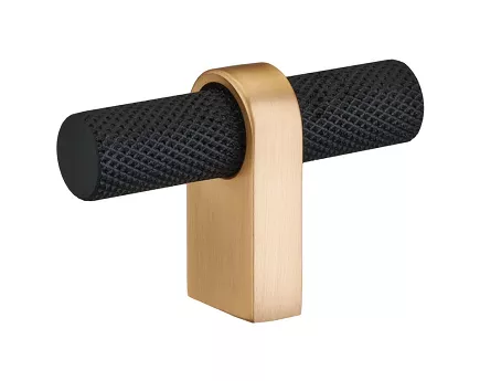 UCHWYT SCH  KAPI złoto szczotkowane/czarny GAŁKA