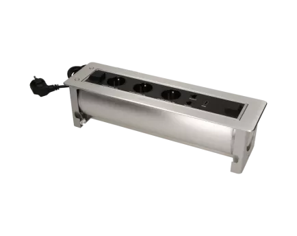 GNIAZDO ORNO 13110 3X2P +Z SCHUKO 2NETW 1XHDMI ELE