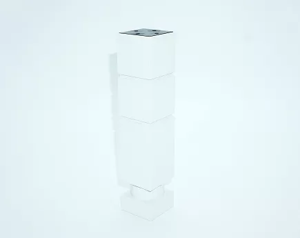 NÓŻKA PLASTIK REG. H 200 BIAŁY MAT NMK20001M