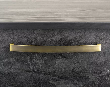 UCHWYT LUCA  128 złoty postarzany + wkręty