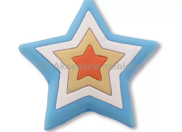 GAŁKA DZIECIAK STELLA 12833 GWIAZDA KOLOROWA