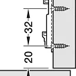 ZAWIAS hafelle  Metalla 540 - Prowadnik prosty - 2