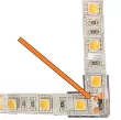 LED TAŚMA ZŁĄCZKA 8 mm uniwersalna kątowa - 3