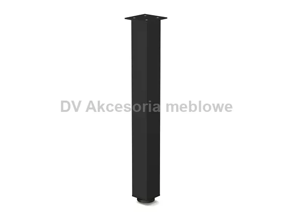 NOGA 820 KWADRAT 60*60/820 Fe czarna struktura