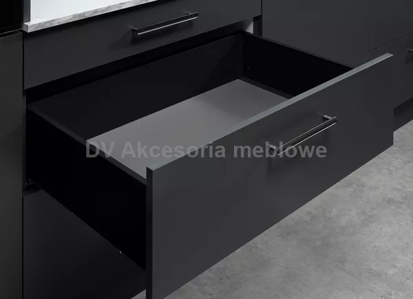 Szuflada SLIM Box  Matrix.L-500mm H135 Czarny 16m