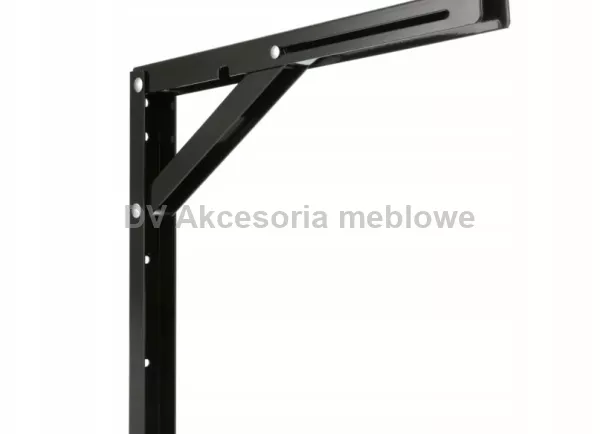 PODPÓRKA PÓŁKI SKŁADANA 400 CZARNA