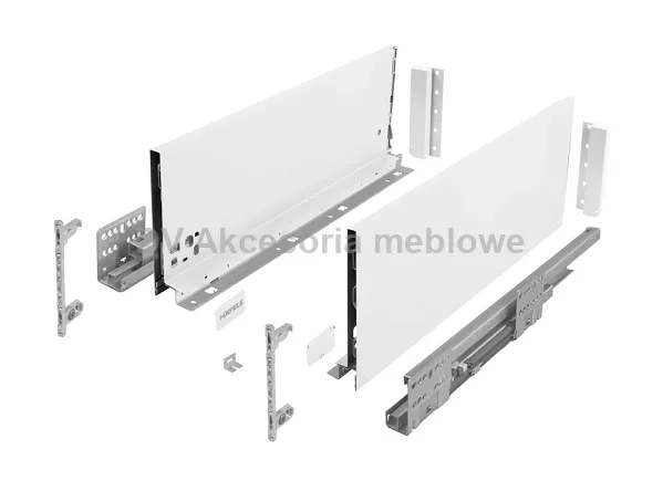 Szuflada SLIM Box  Matrix L-500mm H199mm Biała 16m