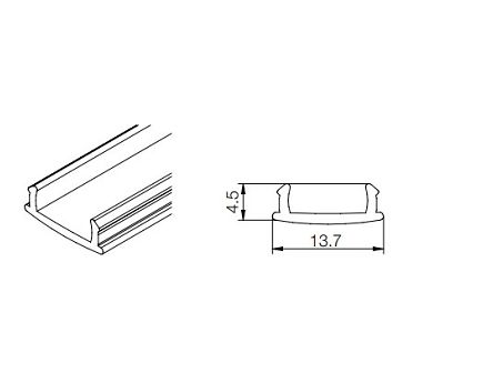 UCHWYT T.GOLA scilm PROFIL J/ C led - szybka 4,1 m