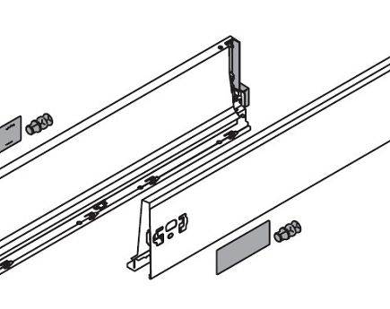 BOK BIAŁY L+P TANDEMBOX 500 K 378K5002SA BLUM SET