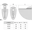PODPÓRKA TUKAN  MINI CHROM MS-172 P1516 - 2