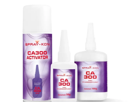 KLEJ SPRAY-KON CA300 - zestaw aktywator+klej cyja