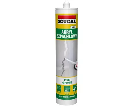 SILIKON AKRYL LEKKI BIAŁY 280ML SZPACHLOWY