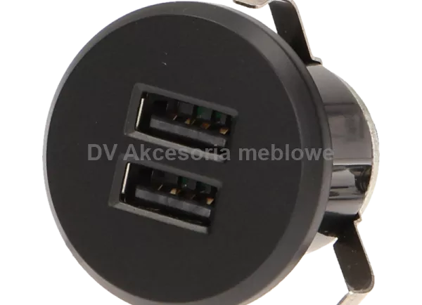 GNIAZDO ORNO 1368/B ŁADOWARKA 2XUSB CZARNA
