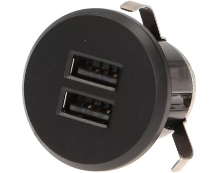 GNIAZDO ORNO 1368/B ŁADOWARKA 2XUSB CZARNA
