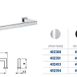UCHWYT BASTONE 160 CHROM - 3