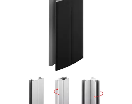 COKÓŁ SCILM  100 mm elast.złącze 100 mm czarna mat