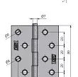 ZAWIAS TKZ 80 (80x70) ocynk SPLATANY - 2