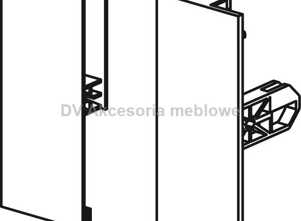 Szuflada SLIM Box  Matrix -  moc.fr.wewn.białe H84