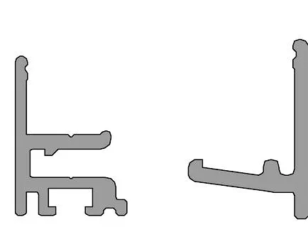 TERNO dolne mocowanie szkła 1776/A + 1775/A 1,5m