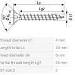 WKRĘT 4,0*30 Spax PZ2 1000 SZT STOŻK.PZ,W,4 - 3