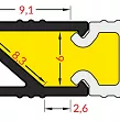 PROFIL LED strong  HI8 - szybka mleczna 2mb - 2