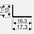 SEVROLL KĄTOWNIK 17*11 3 MB grafit - 3