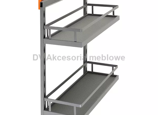 CARGO STRONG BOCZNE 200 RAMA+2 KOSZE+TŁ. CIEM.SZAR