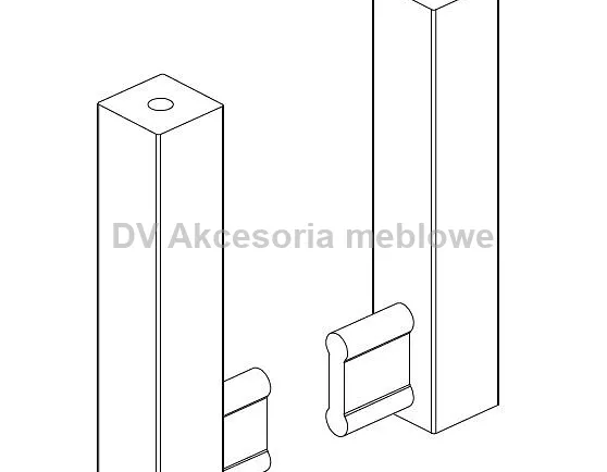 PROFIL LED DRĄŻEK VERTIKO ROZETA 1 SZTUKA