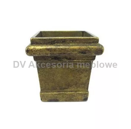 NÓŻKA ZŁOTO WYKOŃCZENIE NOGI 44X40>35 MOSIĄDZ