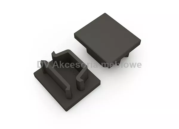PROFIL LED strong Maglyte-10 czarne (para) zakończ